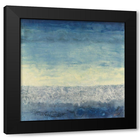 Between Worlds Black Modern Wood Framed Art Print by Shanti, Shima