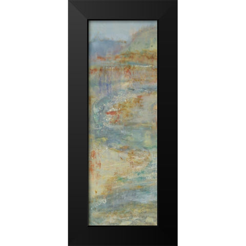 Send Rain I Black Modern Wood Framed Art Print by Shanti, Shima