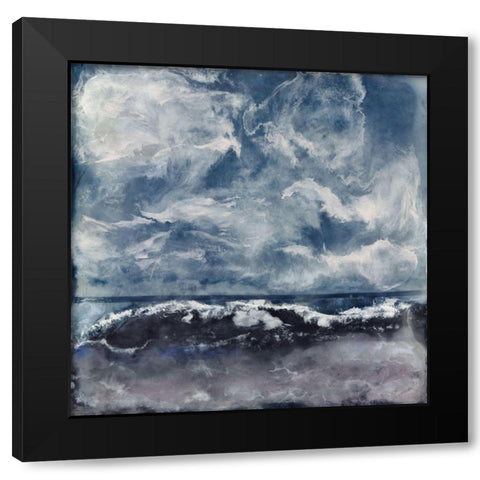 I See You Black Modern Wood Framed Art Print by Shanti, Shima