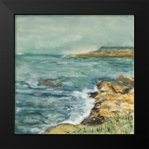 So Close Away From You Black Modern Wood Framed Art Print by Shanti, Shima