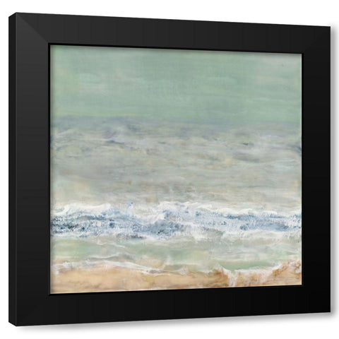 Coming Ashore I Black Modern Wood Framed Art Print with Double Matting by Shanti, Shima