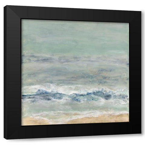Coming Ashore II Black Modern Wood Framed Art Print by Shanti, Shima