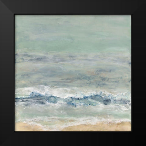 Coming Ashore II Black Modern Wood Framed Art Print by Shanti, Shima