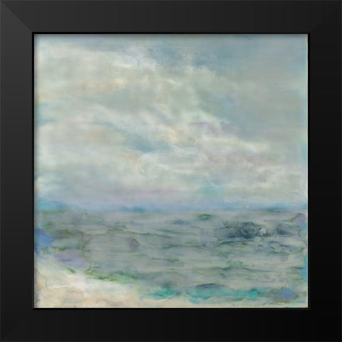 Paradise Found Black Modern Wood Framed Art Print by Shanti, Shima