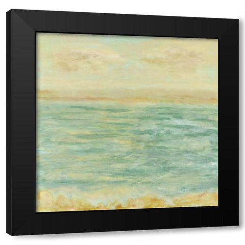 East Dawns Light Black Modern Wood Framed Art Print by Shanti, Shima