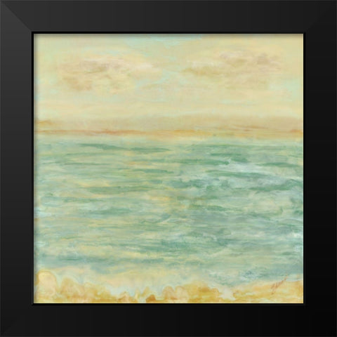 East Dawns Light Black Modern Wood Framed Art Print by Shanti, Shima