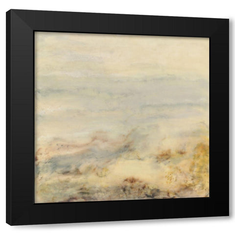 Imperceptible Black Modern Wood Framed Art Print with Double Matting by Shanti, Shima