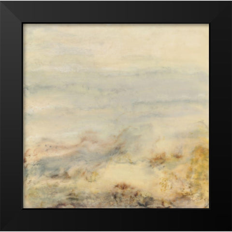 Imperceptible Black Modern Wood Framed Art Print by Shanti, Shima