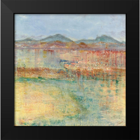 Send Rain to Wash the Face of the Earth Black Modern Wood Framed Art Print by Shanti, Shima