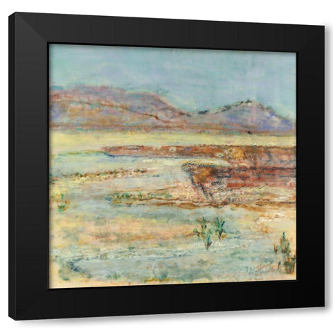 Solo Journey Black Modern Wood Framed Art Print with Double Matting by Shanti, Shima