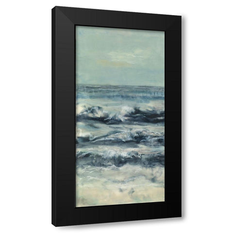Crossing Currents I Black Modern Wood Framed Art Print with Double Matting by Shanti, Shima