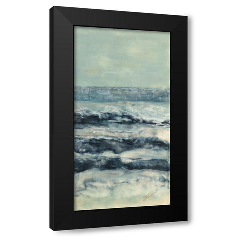 Crossing Currents II Black Modern Wood Framed Art Print by Shanti, Shima