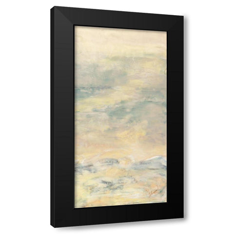 Quietude II Black Modern Wood Framed Art Print with Double Matting by Shanti, Shima