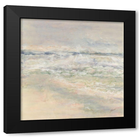 Silence in Motion Black Modern Wood Framed Art Print by Shanti, Shima