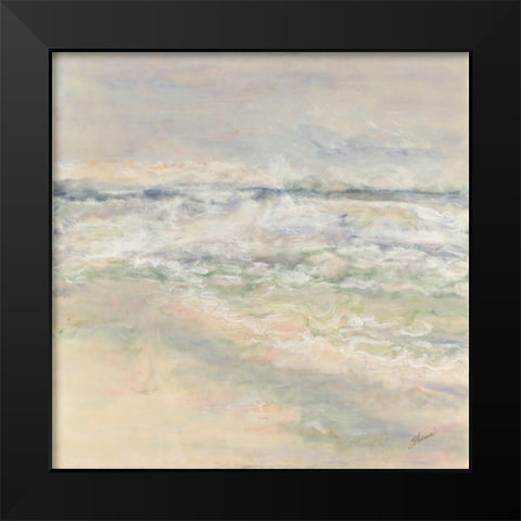 Silence in Motion Black Modern Wood Framed Art Print by Shanti, Shima