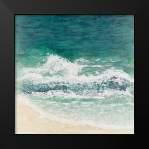 Peace Awaits Black Modern Wood Framed Art Print by Shanti, Shima