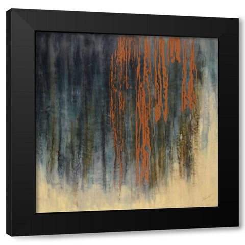 Through the Gilded Veil Black Modern Wood Framed Art Print by Shanti, Shima