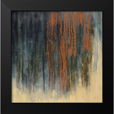 Through the Gilded Veil Black Modern Wood Framed Art Print by Shanti, Shima