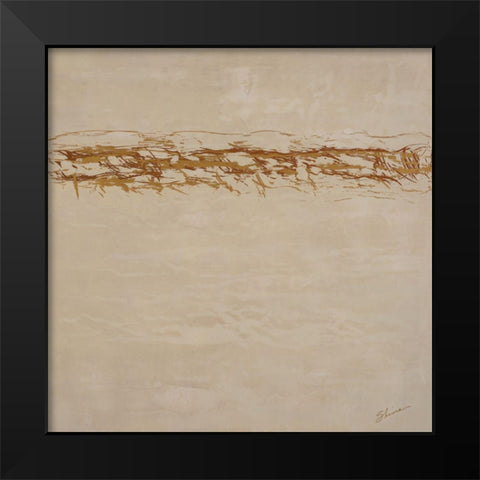 Cacophony Black Modern Wood Framed Art Print by Shanti, Shima