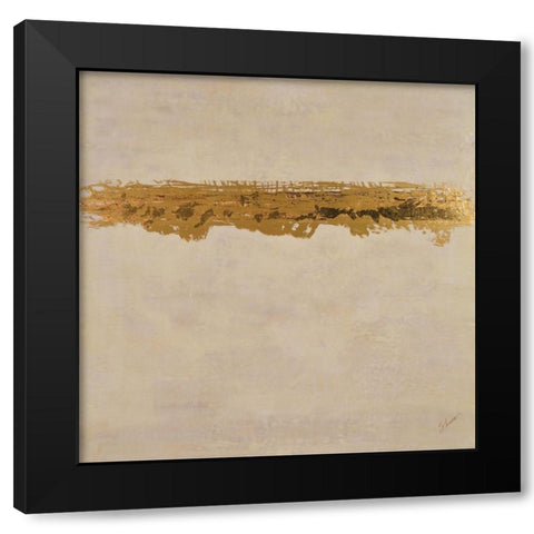 Luminescence Black Modern Wood Framed Art Print by Shanti, Shima