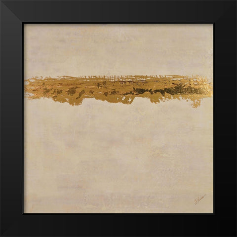 Luminescence Black Modern Wood Framed Art Print by Shanti, Shima