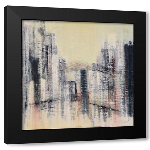 Sentinel Black Modern Wood Framed Art Print by Shanti, Shima