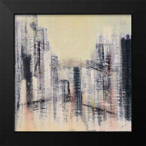 Sentinel Black Modern Wood Framed Art Print by Shanti, Shima