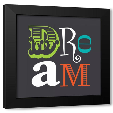 Dream Black Modern Wood Framed Art Print with Double Matting by Robinson, Tamara