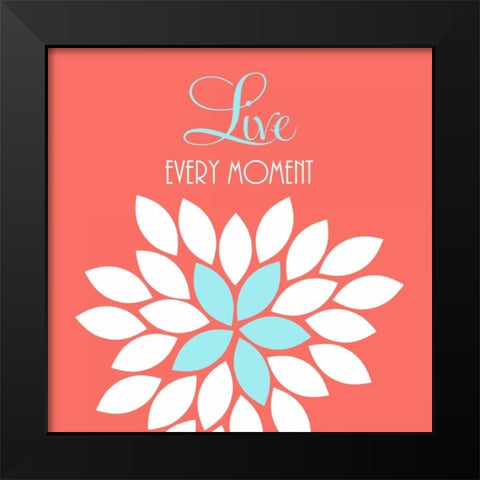 Love Black Modern Wood Framed Art Print by Robinson, Tamara