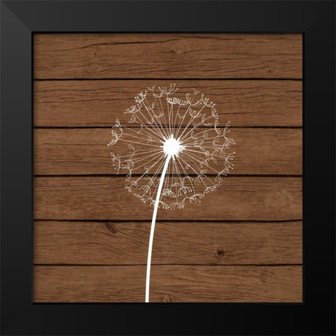 Brown Dandelion I Black Modern Wood Framed Art Print by Robinson, Tamara
