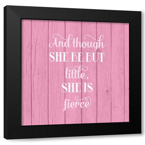 Fierce Black Modern Wood Framed Art Print with Double Matting by Robinson, Tamara