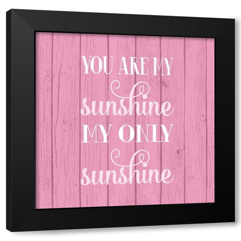Sunshine Black Modern Wood Framed Art Print by Robinson, Tamara