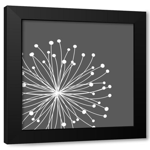 Dandelion I Black Modern Wood Framed Art Print by Robinson, Tamara