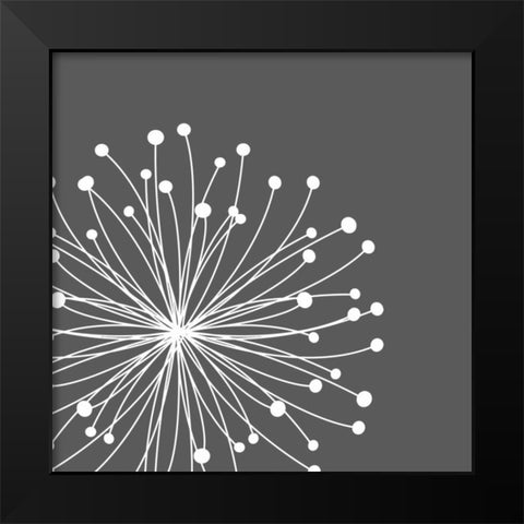 Dandelion I Black Modern Wood Framed Art Print by Robinson, Tamara