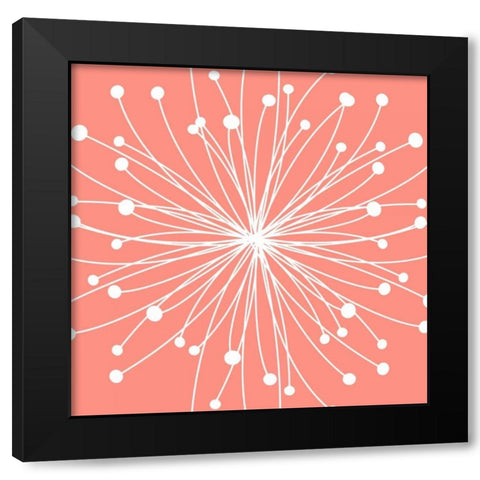 Dandelion II Black Modern Wood Framed Art Print with Double Matting by Robinson, Tamara
