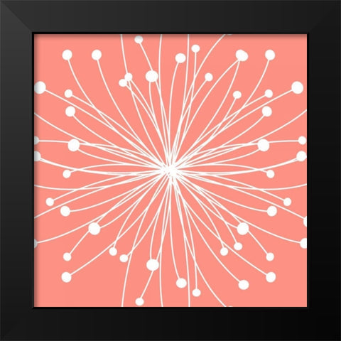 Dandelion II Black Modern Wood Framed Art Print by Robinson, Tamara