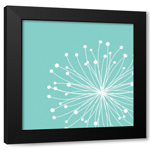 Dandelion III Black Modern Wood Framed Art Print by Robinson, Tamara