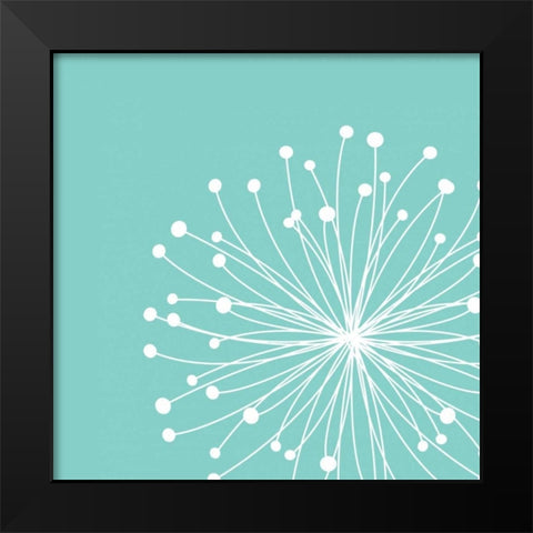 Dandelion III Black Modern Wood Framed Art Print by Robinson, Tamara
