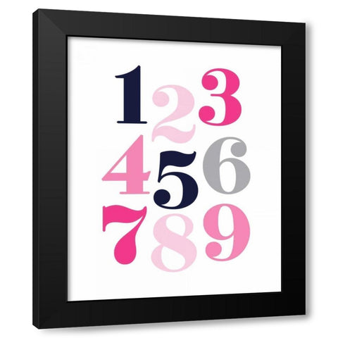 Black Modern Wood Framed Art Print by Robinson, Tamara