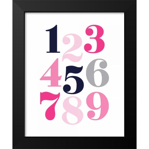 Black Modern Wood Framed Art Print by Robinson, Tamara