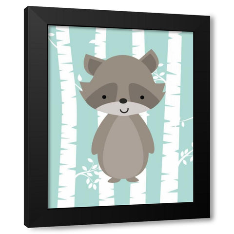 Woodland Birch I Black Modern Wood Framed Art Print with Double Matting by Robinson, Tamara