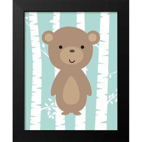 Woodland Birch II Black Modern Wood Framed Art Print by Robinson, Tamara