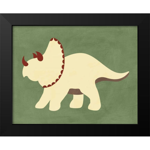 Dino IV Black Modern Wood Framed Art Print by Robinson, Tamara