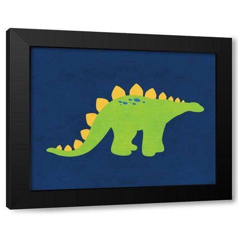 Dino 222 Black Modern Wood Framed Art Print with Double Matting by Robinson, Tamara