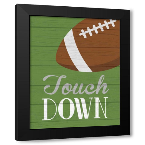 Touchdown Black Modern Wood Framed Art Print by Robinson, Tamara