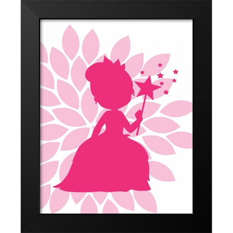 Princess I Black Modern Wood Framed Art Print by Robinson, Tamara
