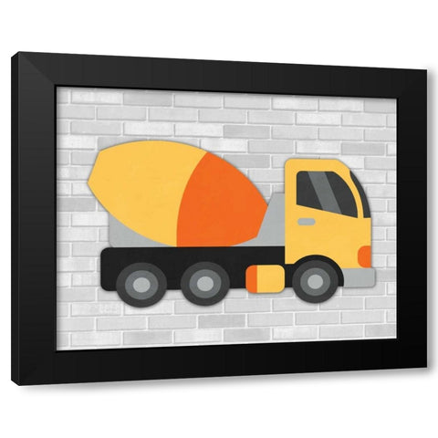 Construction II Black Modern Wood Framed Art Print by Robinson, Tamara