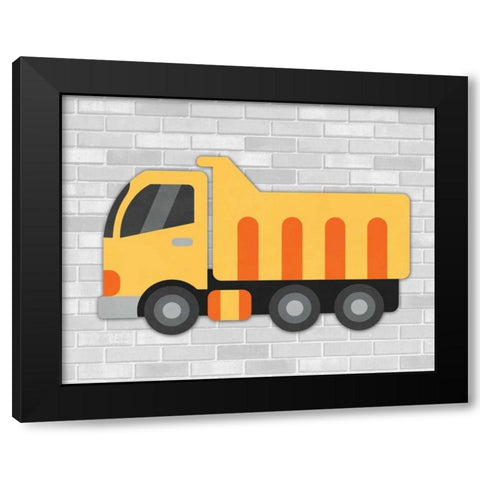 Construction III Black Modern Wood Framed Art Print by Robinson, Tamara