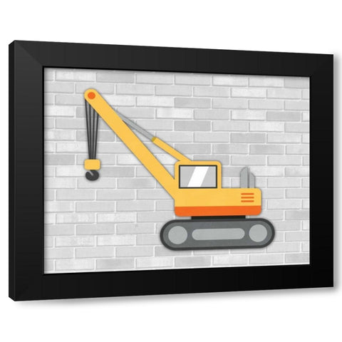 Construction IV Black Modern Wood Framed Art Print by Robinson, Tamara