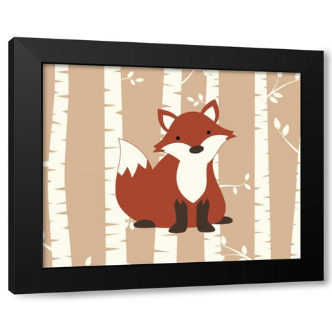 Fox Birch I Black Modern Wood Framed Art Print by Robinson, Tamara